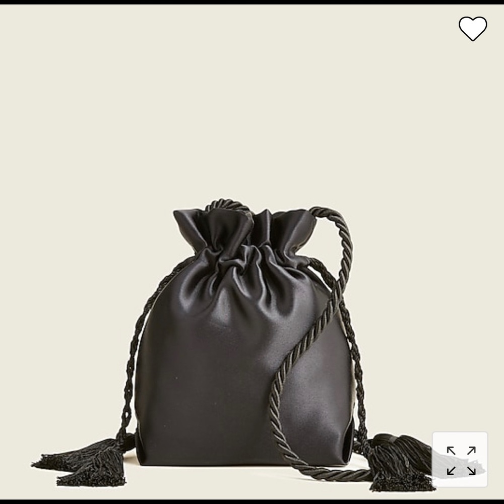 JCrew Satin Drawstring Crossbody